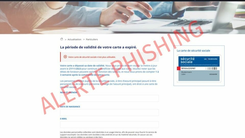 Tentative de phishing: Une nouvelle arnaque au nom du CCSS circule au Luxembourg