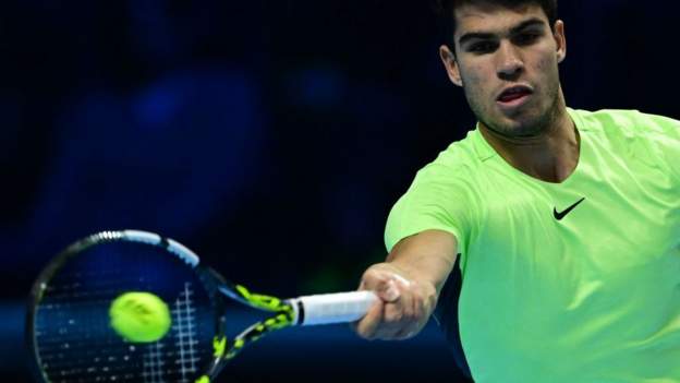 ATP Finals 2023 results: Carlos Alcaraz beats Andrey Rublev for first win in Turin