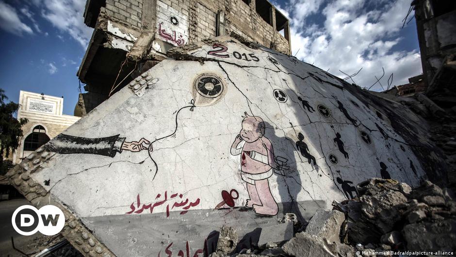 Blick auf das Gefängnis von Aleppo