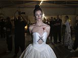Beauty and bravery in the face of Hamas terror: Survivors of October 7 massacre put on extraordinary fashion show with outfits including wedding dress worn by model whose fiance died saving lives and bride with 'bullet wound' like her executed husband