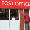 Man walking into Post Office