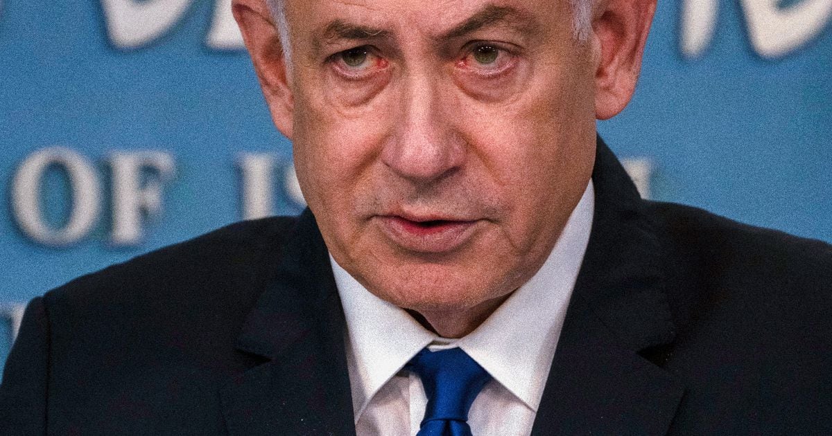 Le Premier ministre israélien Benjamin Netanyahu s'exprime lors d'une conférence de presse, le 17 mars 2024 à Jérusalem