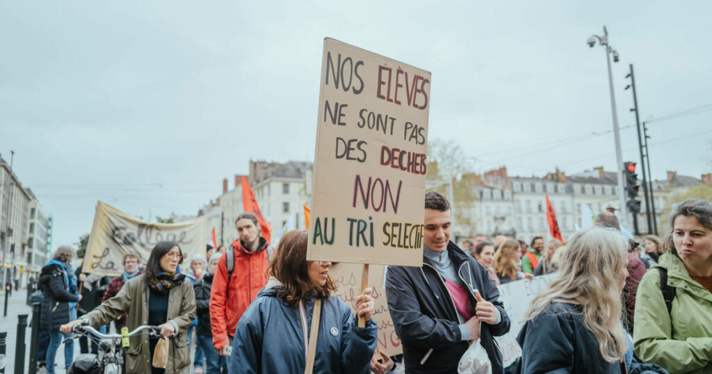 Mobilisation des enseignants contre le «choc des savoirs» : à Nantes, «notre métier c’est de s’adapter aux élèves, pas de faire du tri social»