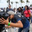 An astronomer prepares her telescope in Mazatlan, Mexico. Pic: AP