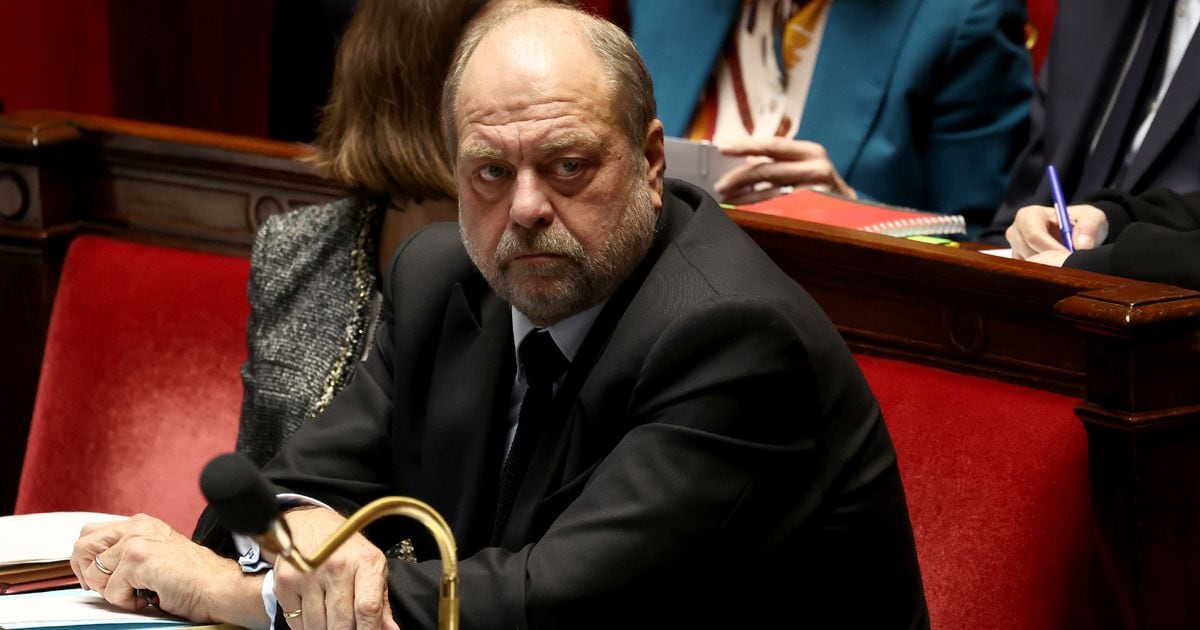 Le ministre français de la Justice Eric Dupond-Moretti à l'Assemblée nationale, le 13 février 2024