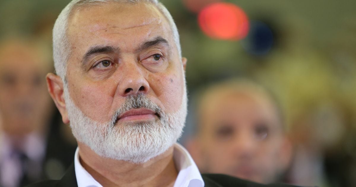 Ismaël Haniyeh, le chef du bureau politique du Hamas, à Alger le 14 octobre 2022