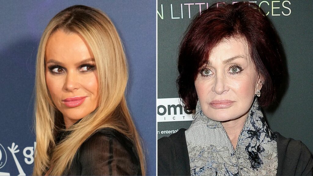 Amanda Holden and Sharon Osbourne. Pics: PA/AP