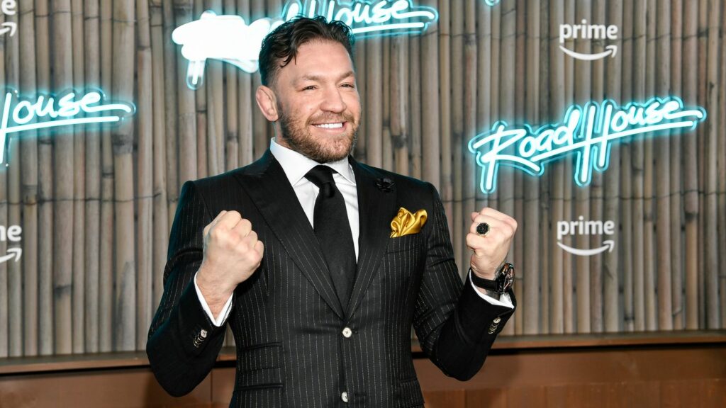 Conor McGregor at the premiere of Road House. Pic: AP