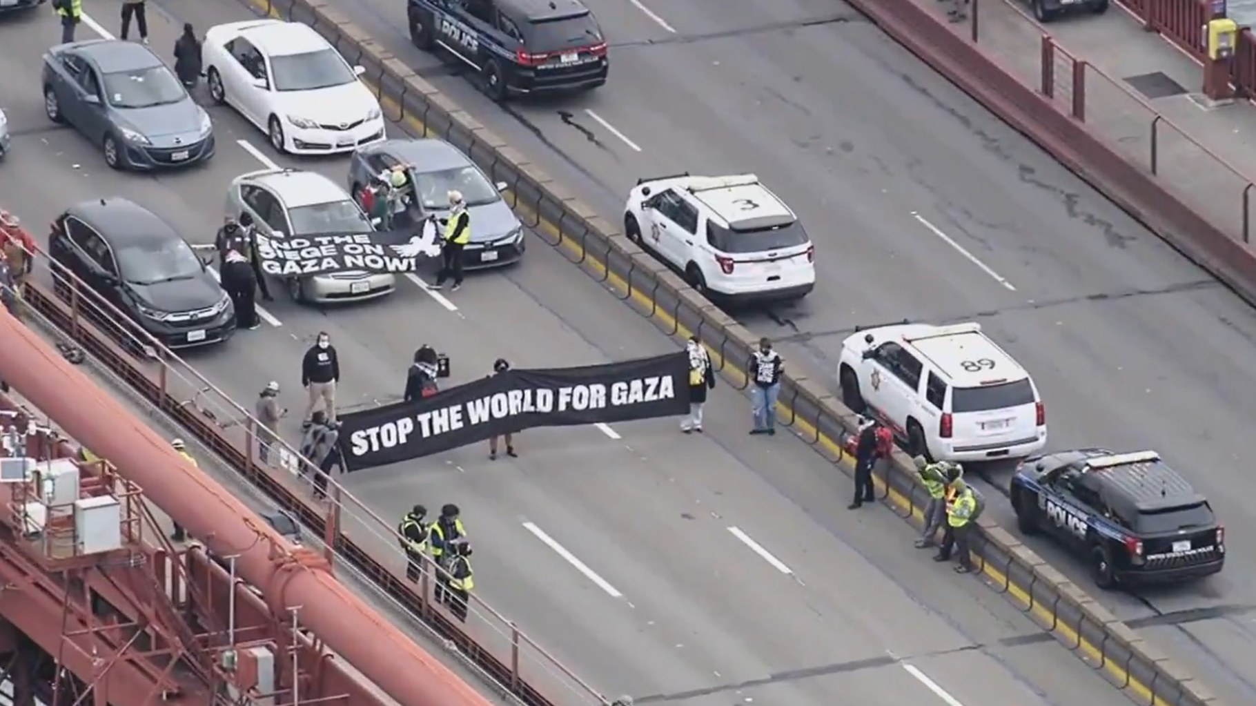 Guerre Israël-Hamas : Le Golden Gate Bridge de San Francisco bloqué par des manifestants pro-Gaza