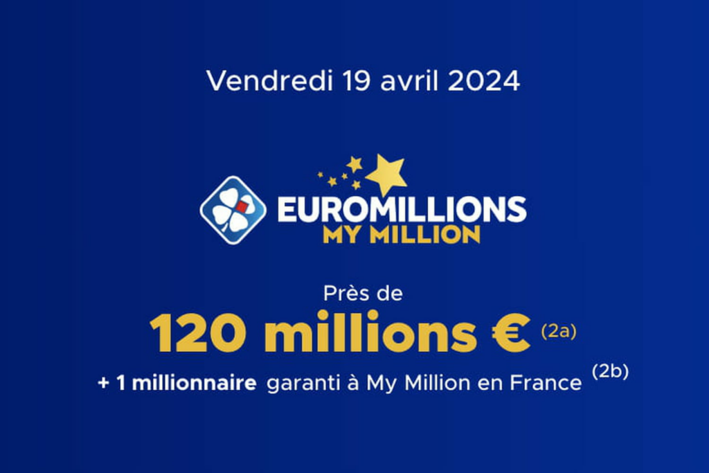 Résultat Euromillions (FDJ) : le tirage de ce vendredi 19 avril 2024 [EN LIGNE]