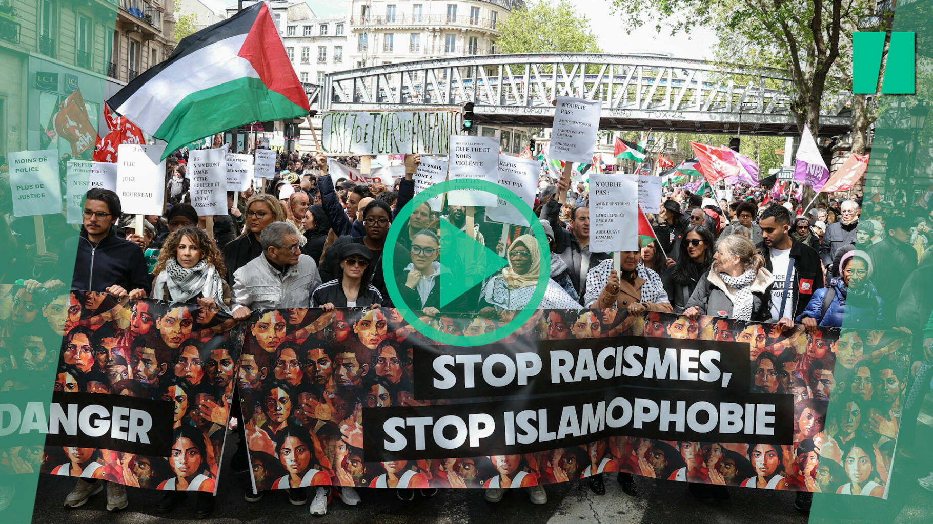 À Paris, cette manifestation contre les racismes, d’abord interdite, réunit des milliers de personnes