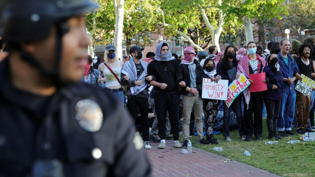 Krieg im Gazastreifen: Weitere US-Hochschulen schließen sich teils antisemitischen Protesten an