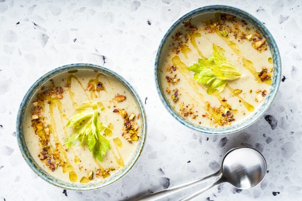 Celery takes center stage in this decadent soup