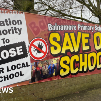 Sign outside Balnamore Primary School