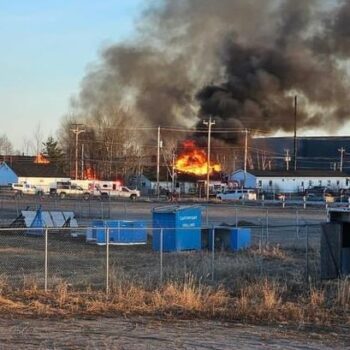 Happy Valley-Goose Bay fire: Explosion warning as air traffic control tower engulfed in fireball