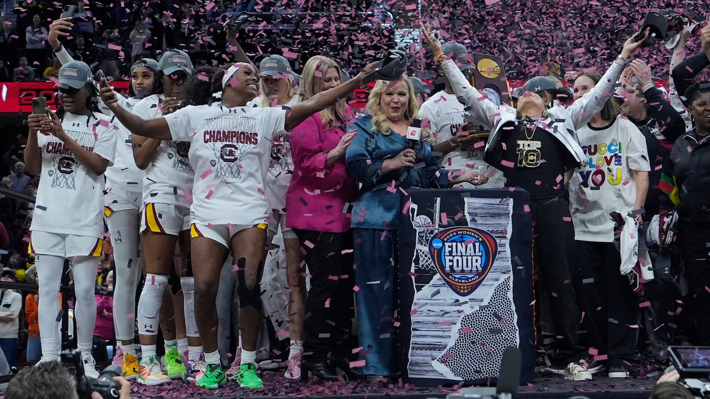 NCAA women’s title game sets ratings record, capping historic run