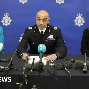 Assistant Chief Constable Thom McLoughlin with Hull City Council's Julia Weldon and East Riding of Yorkshire Council's Angela Dearing