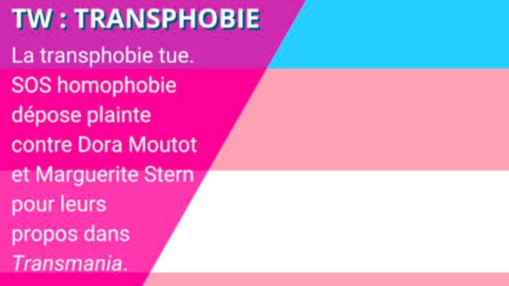 Plainte de SOS homophobie contre les autrices de “Transmania” : “Leur pensée est dangereuse et décadente”