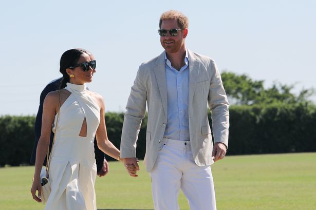 Prince Harry takes on world of polo as he's seen filming for Netflix series at US Open quarterfinal