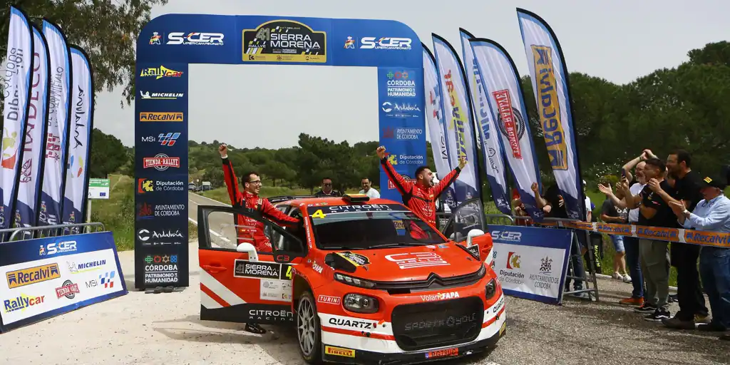 Ruiloba y Vela logran con Citroën la victoria en el Rallye Sierra Morena 2024