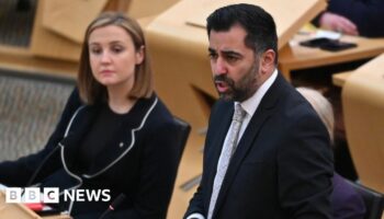 Humza Yousaf pictured with Net Zero Minister Mairi McAllan