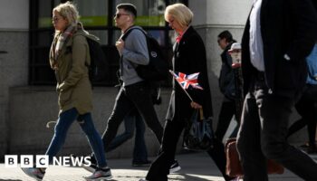 Commuters in London