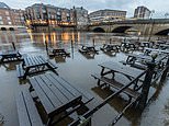 UK weather: Maps show how Storm Kathleen is battering north of country with 70mph winds while sun worshippers enjoy 22C hottest day of the year down south