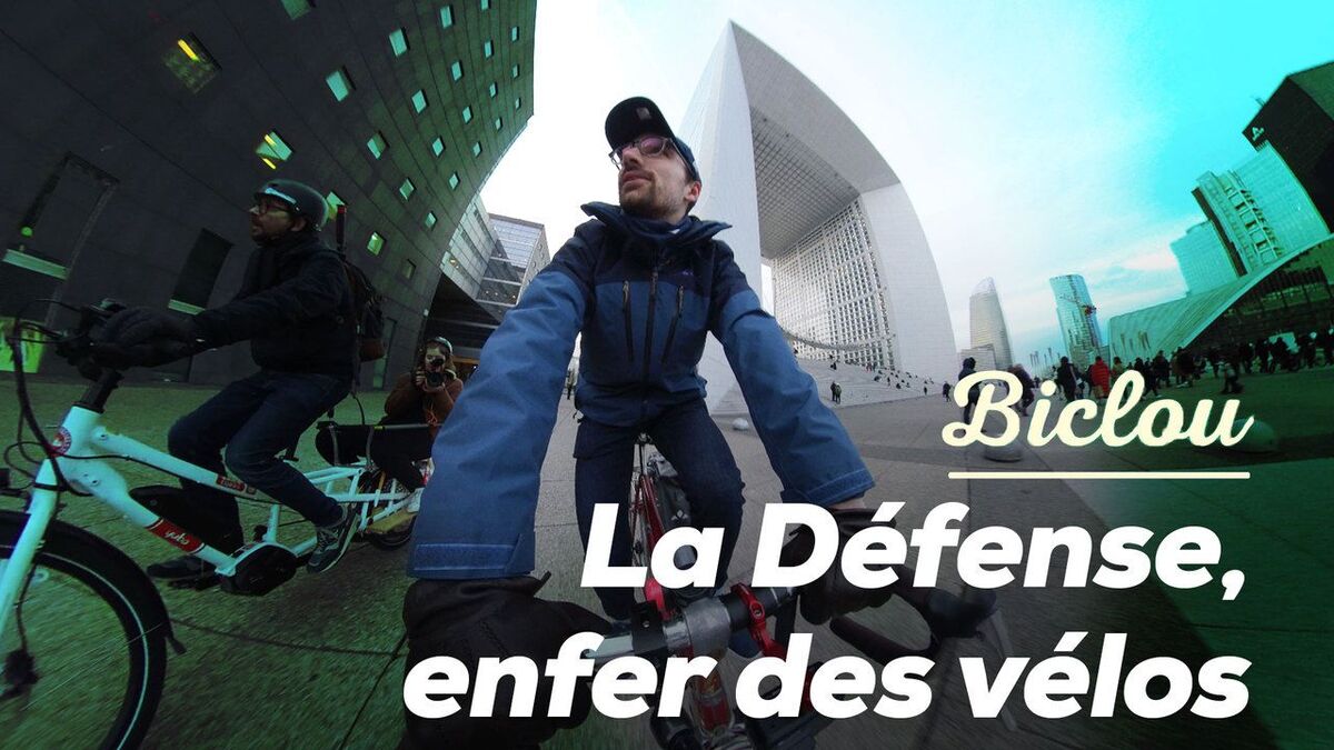 VIDÉO. Cet ingénieur explore à vélo les accès compliqués à La Défense