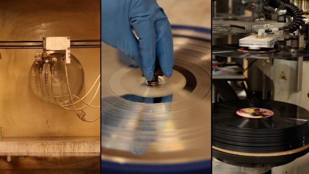 Vinyl LPs now outsell CDs. See how records get made in 2024.