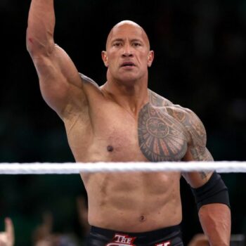 Dwayne "The Rock" Johnson im Ring von WrestleMania XL.