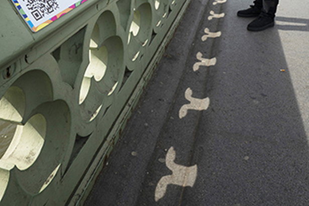 X-rated shadows on very famous UK landmark carry very important message