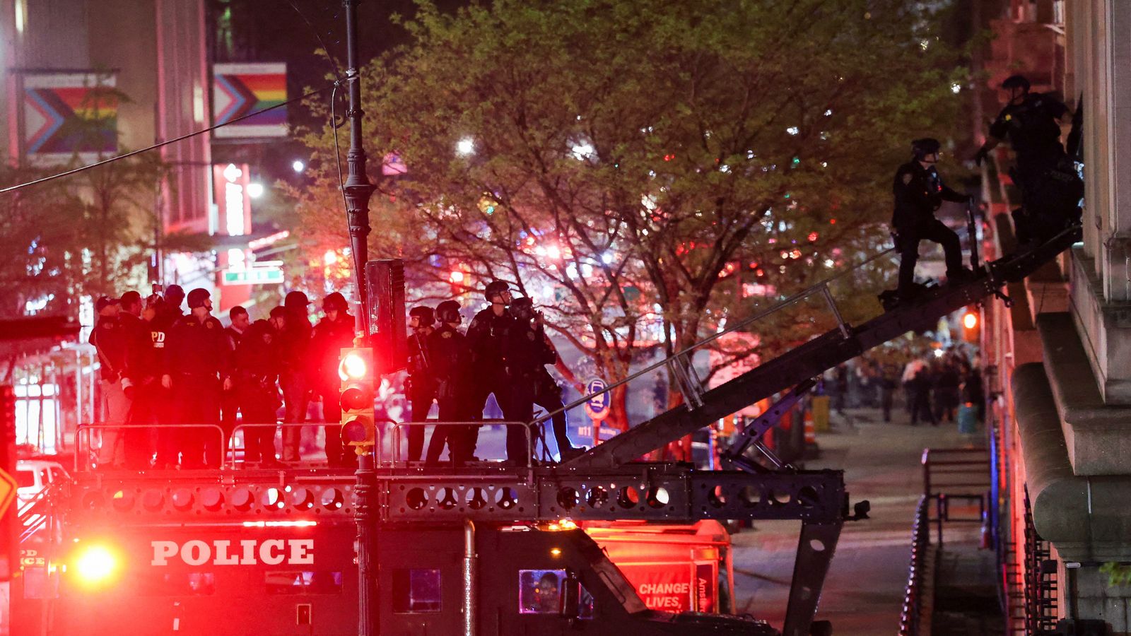 Police raid Columbia University campus to break up pro-Palestinian protest