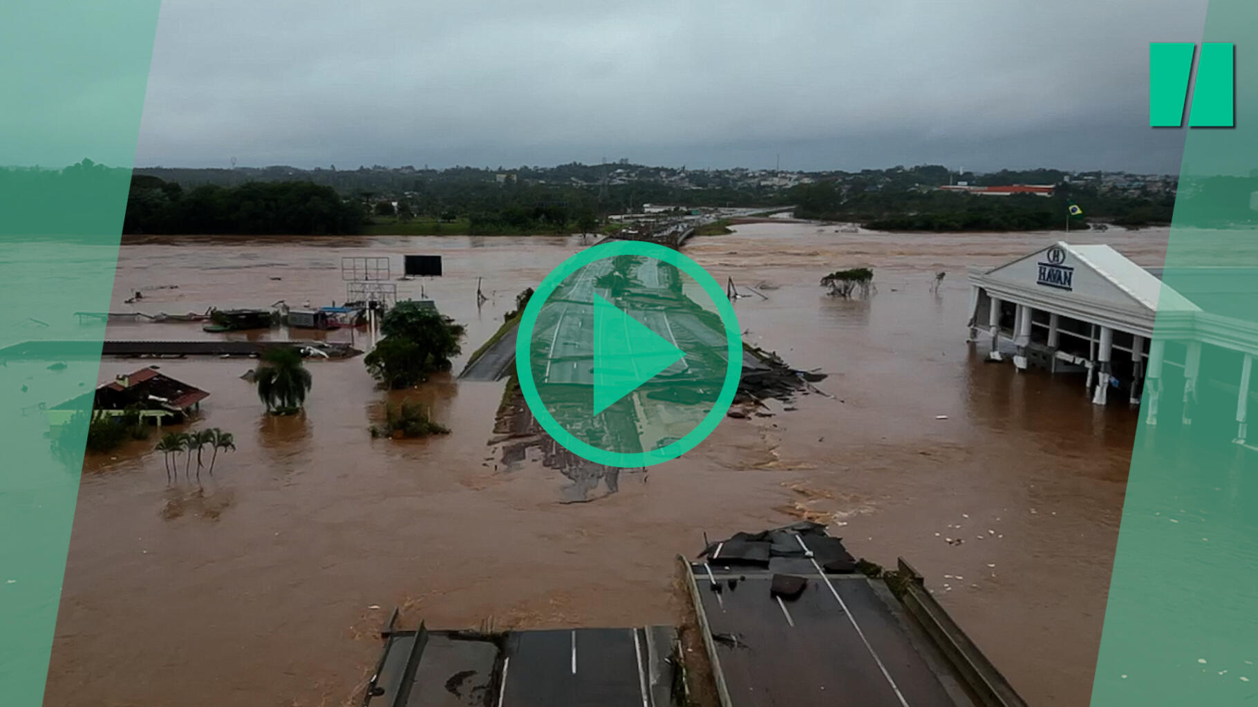 Brésil : à cause des inondations monstres dans le sud, des villes sont pratiquement coupées du monde