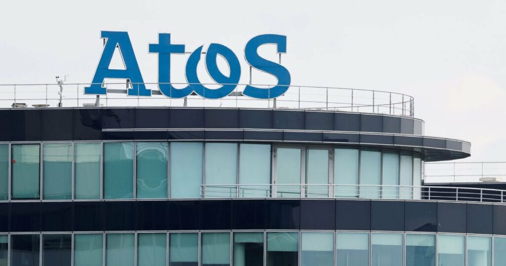 Le siège d'Atos à Bezons, dans le Val-d'Oise, le 28 avril 2024