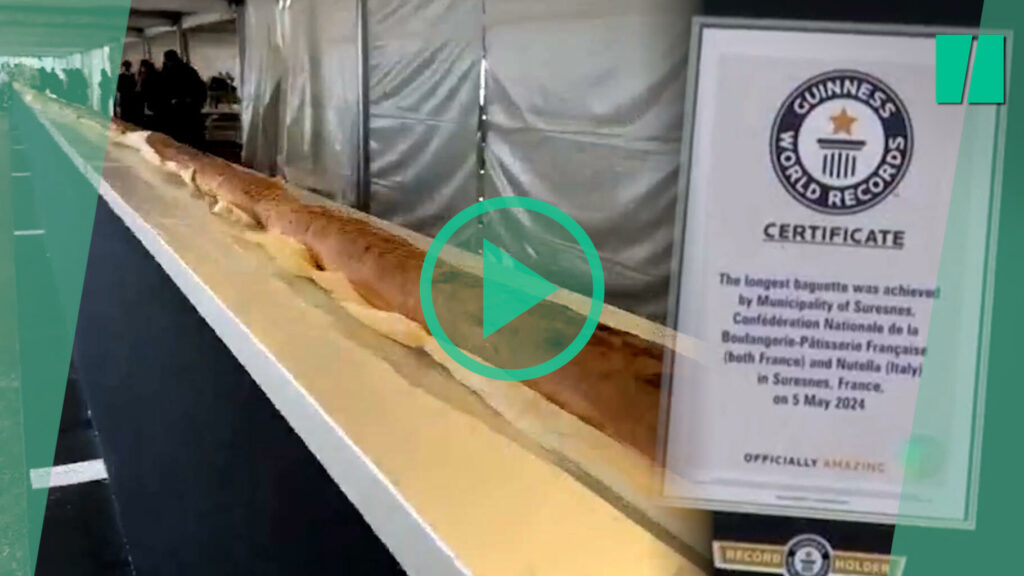 Le record de la plus longue baguette de pain du monde est désormais détenu par la France