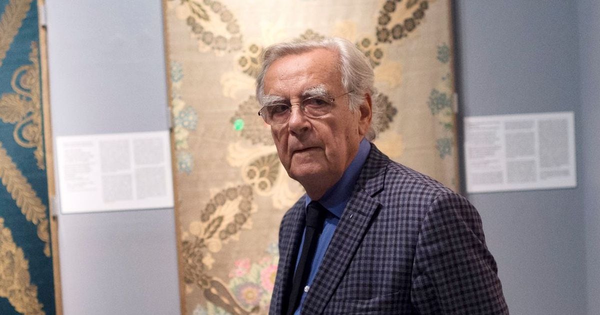 Bernard Pivot au Musée des Tissus à Lyon, le 15 septembre 2017