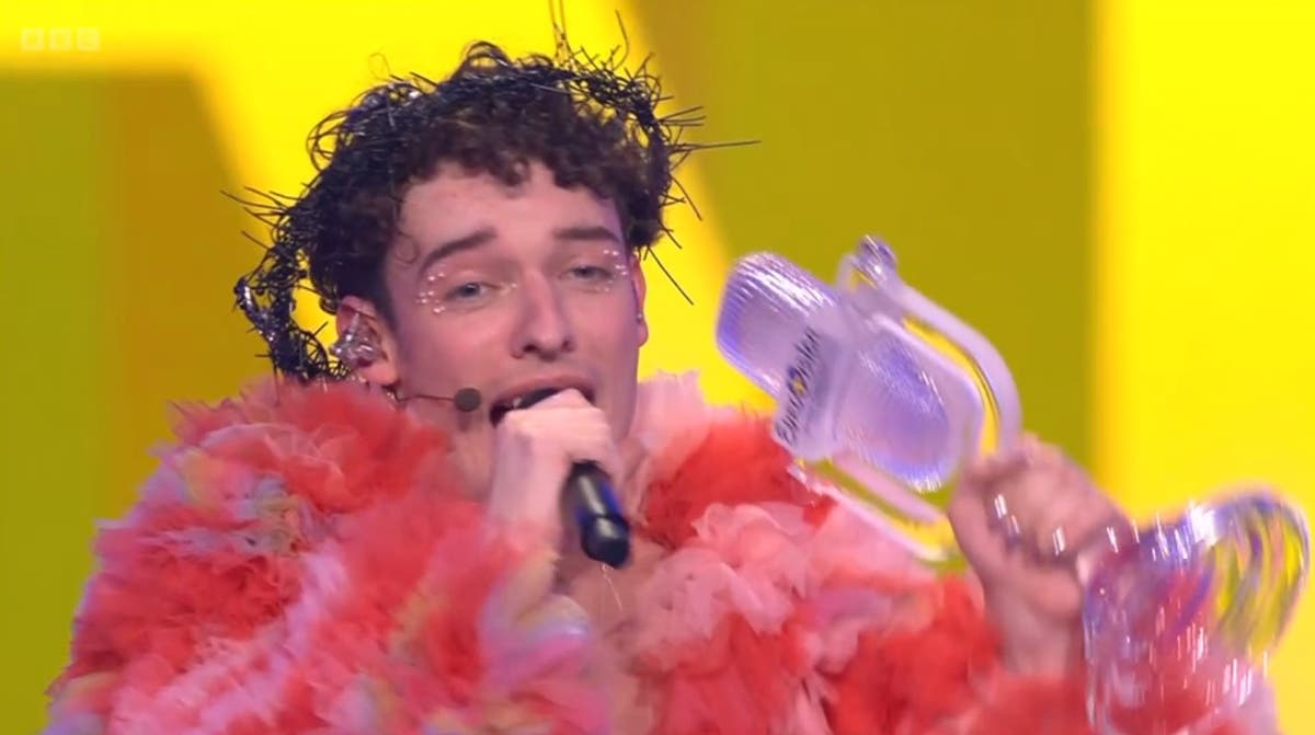 Eurovision 2024 – live: Reactions as Switzerland’s Nemo wins tense final while UK flops