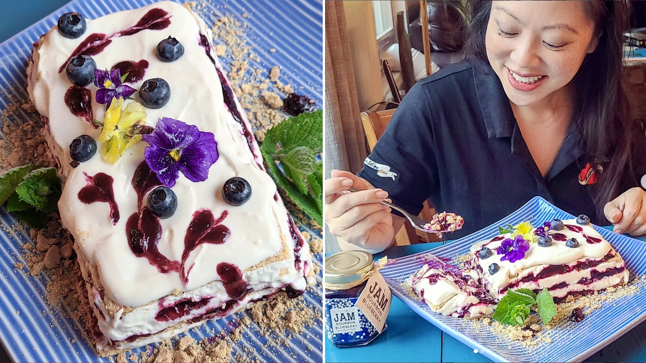 Sweet and nostalgic blueberry jam icebox cake for Mother's Day: Get the throwback recipe