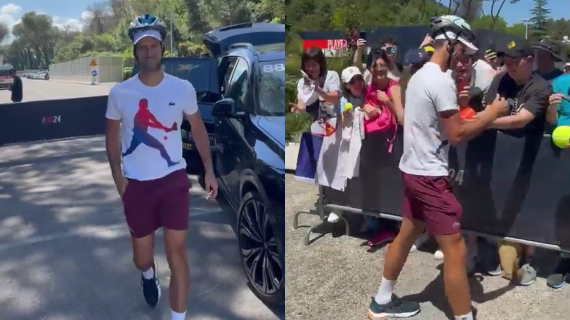 Novak Djokovic, secoué depuis qu’une gourde est tombée sur sa tête, va passer des tests médicaux