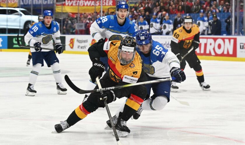 Eishockey-WM: Deutschland gewinnt fünftes Turnierspiel gegen Kasachstan