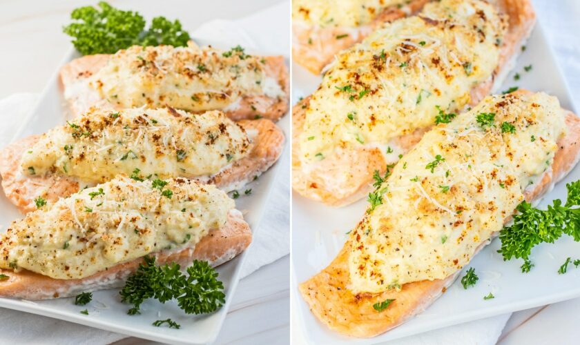 Tasty crab-stuffed salmon for a delicious dinner: Try the easy recipe