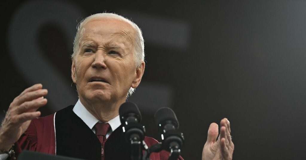 Le président américain Joe Biden au Morehouse College à Atlanta, le 19 mai 2024