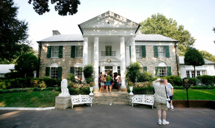 Graceland mansion in Memphis, Tennessee. Pic: Reuters