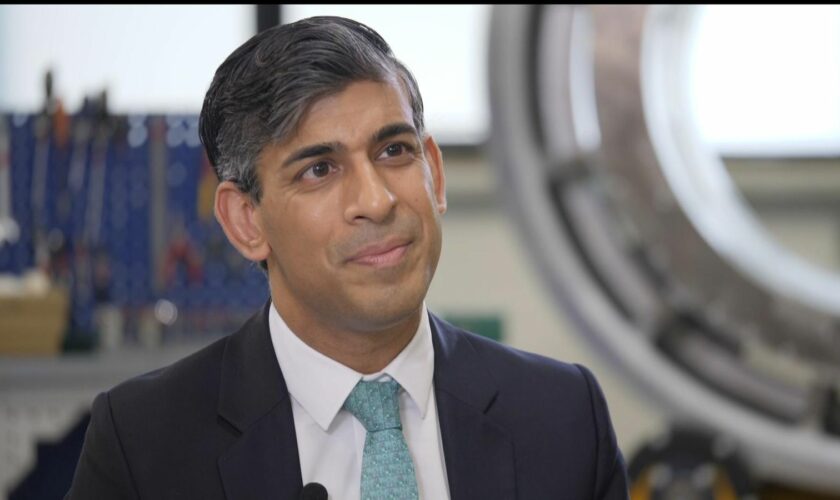 Rishi Sunak says economy 'has real momentum'.