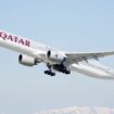 Qatar Airways airplane takes off from the south runway at the Los Angeles International Airport, Thursday, March 2, 2023 in Los Angeles. (Ric Tapia via AP)