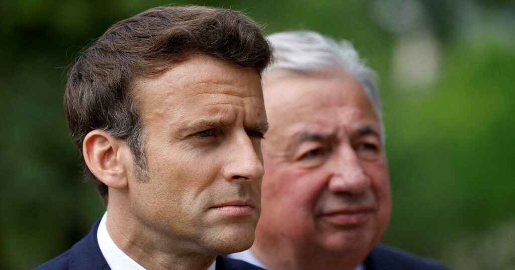 Emmanuel Macron et Gérard Larcher le 10 mai 2022