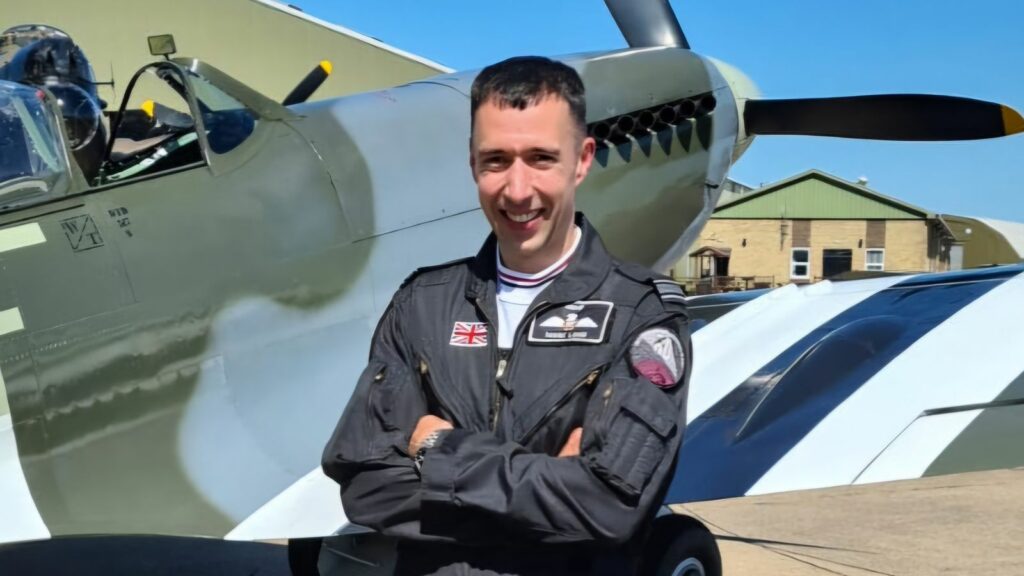 Typhoon pilot Mark Long. Pic: RAF