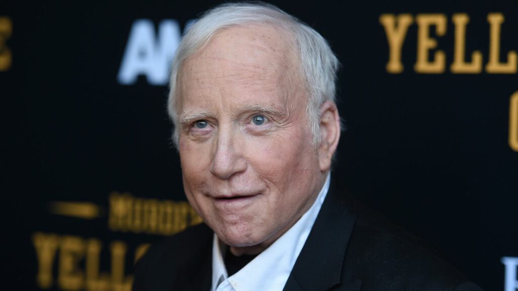 Richard Dreyfuss arrives at the Los Angeles premiere of "Murder at Yellowstone City" on Thursday June 23, 2022, at Harmony Gold Theater in Los Angeles. (Photo by Richard Shotwell/Invision/AP)