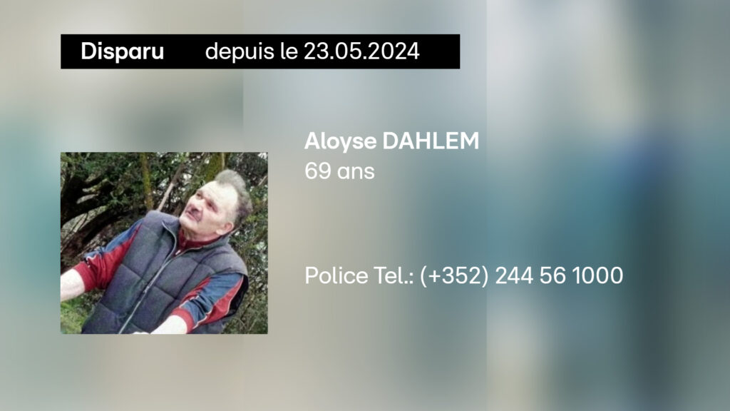 Appel à témoins: Cet homme de 69 ans est porté disparu au Luxembourg