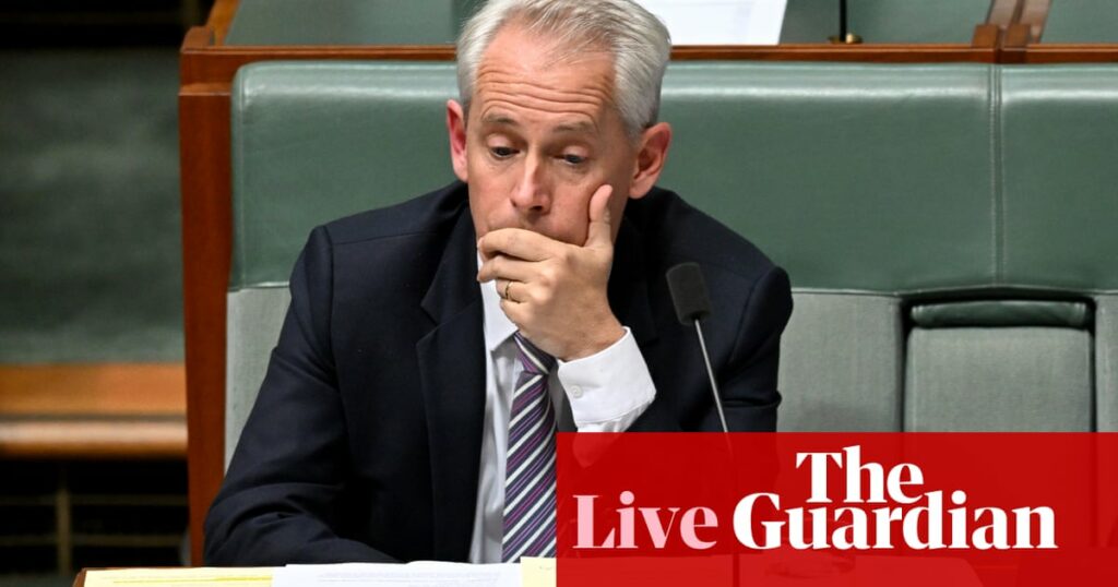 Australia politics live: Giles vows to ‘get to the bottom’ of visa reinstatements; half of gas exports ‘royalty-free’